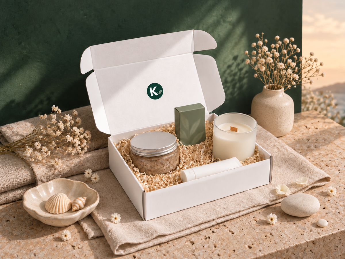 Box bien-être Oxygène marin KOHAMIA avec soins et bougie